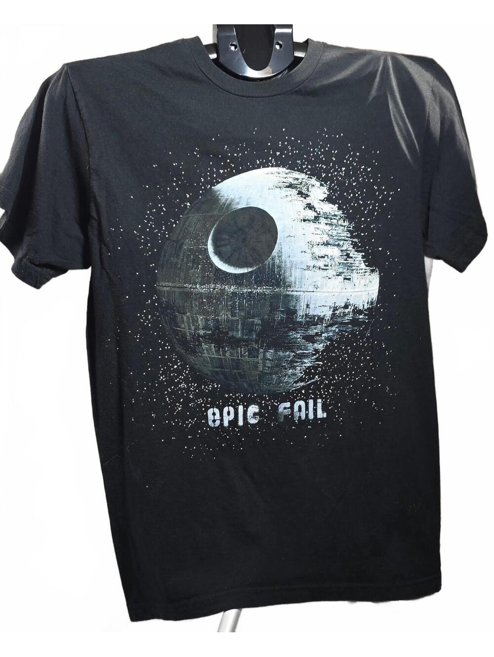 Unisex Star Wars Epic Fail Death Star Graphic T-Shirt Size M